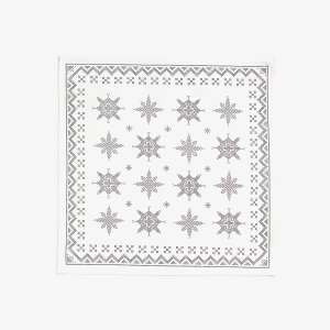 Nordic Star & Geometric Patterned Placemat (Silver/Grey)