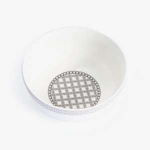 Modern Geometric Patterned Serving Bowl