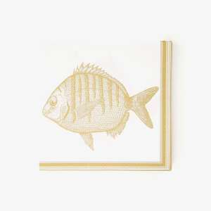 Coastal Fish Design Paper Napkins