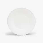 Classic White Coupe Plate with Beaded Rim